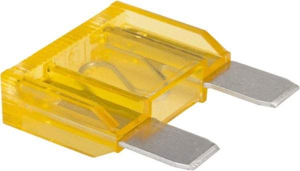 Ferraz Shawmut - 20 Amp, 32 VDC, Bussmann MAX-20, Time Delay Automotive Fuse - 1.15" Long, Yellow, Littlefuse 299020 - Industrial Tool & Supply