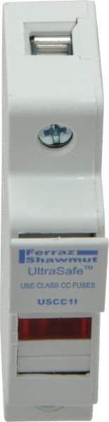 Ferraz Shawmut - 1 Pole, 600 VAC/VDC, 30 Amp, DIN Rail Mount Fuse Holder - Compatible with CC Class, 0.69 Inch Wide Fuse - Industrial Tool & Supply