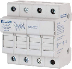 Ferraz Shawmut - 3 Pole, 600 VAC/VDC, 30 Amp, DIN Rail Mount Fuse Holder - Compatible with CC Class, 2.07 Inch Wide Fuse - Industrial Tool & Supply