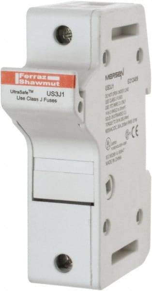 Ferraz Shawmut - 1 Pole, 600 VAC/VDC, 30 Amp, DIN Rail Mount Fuse Holder - Compatible with J Class, 58mm Long x 1.28 Inch Wide and 22mm Diameter Fuse - Industrial Tool & Supply