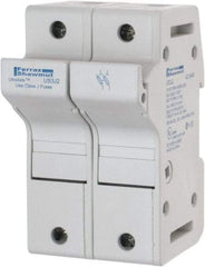 Ferraz Shawmut - 2 Pole, 600 VAC/VDC, 30 Amp, DIN Rail Mount Fuse Holder - Compatible with J Class, 58mm Long x 2.56 Inch Wide and 22mm Diameter Fuse - Industrial Tool & Supply