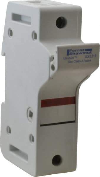 Ferraz Shawmut - 1 Pole, 600 VAC/VDC, 30 Amp, DIN Rail Mount Fuse Holder - Compatible with J Class, 58mm Long x 1.28 Inch Wide and 22mm Diameter Fuse - Industrial Tool & Supply