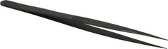 Value Collection - 6-5/16" OAL Diamond Tweezers - Fine Point - Industrial Tool & Supply