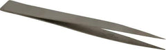 Value Collection - 4-7/16" OAL Assembly Tweezers - Thin, Fine Point - Industrial Tool & Supply