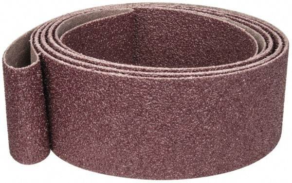 3M - 2" Wide x 132" OAL, 36 Grit, Aluminum Oxide Abrasive Belt - Aluminum Oxide, Very Coarse, Coated, X Weighted Cloth Backing, Series 341D - Industrial Tool & Supply