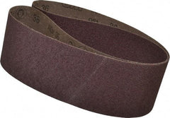 3M - 4" Wide x 60" OAL, 36 Grit, Aluminum Oxide Abrasive Belt - Aluminum Oxide, Very Coarse, Coated, X Weighted Cloth Backing, Series 341D - Industrial Tool & Supply