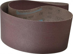 3M - 6" Wide x 60" OAL, 80 Grit, Aluminum Oxide Abrasive Belt - Aluminum Oxide, Medium, Coated, X Weighted Cloth Backing, Series 341D - Industrial Tool & Supply