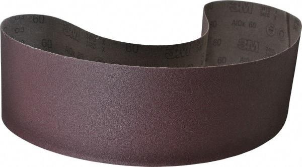 3M - 6" Wide x 60" OAL, 60 Grit, Aluminum Oxide Abrasive Belt - Aluminum Oxide, Medium, Coated, X Weighted Cloth Backing, Series 341D - Industrial Tool & Supply