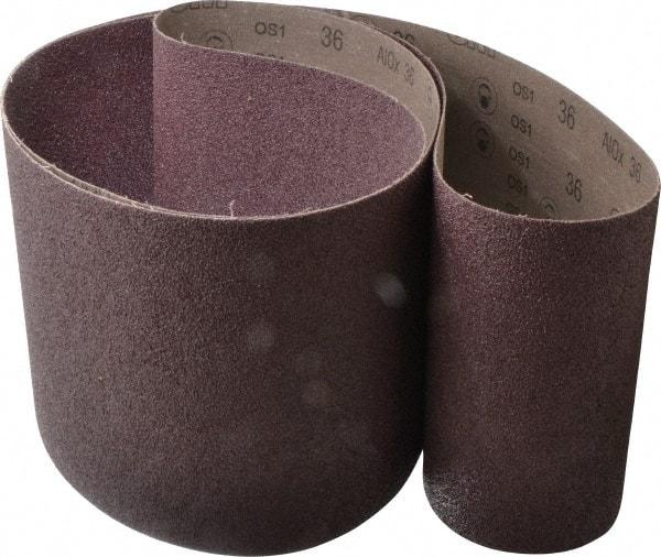 3M - 8" Wide x 107" OAL, 36 Grit, Aluminum Oxide Abrasive Belt - Aluminum Oxide, Very Coarse, Coated, X Weighted Cloth Backing, Series 341D - Industrial Tool & Supply