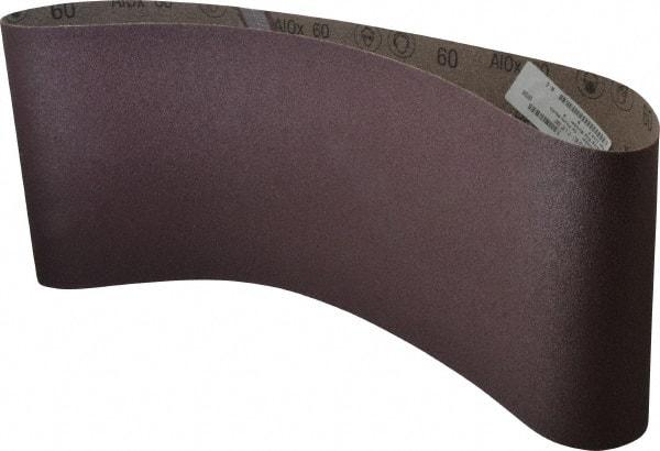 3M - 9" Wide x 48" OAL, 60 Grit, Aluminum Oxide Abrasive Belt - Aluminum Oxide, Medium, Coated, X Weighted Cloth Backing, Series 341D - Industrial Tool & Supply