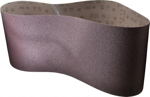 3M - 10" Wide x 70-1/2" OAL, 40 Grit, Aluminum Oxide Abrasive Belt - Aluminum Oxide, Coarse, Coated, X Weighted Cloth Backing, Series 341D - Industrial Tool & Supply