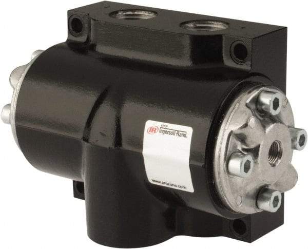 ARO/Ingersoll-Rand - 1" Inlet x 1" Outlet, Pilot Actuator, Spring Return, 2 Position, Body Ported Solenoid Air Valve - 280 CFM, 7.8 CV, 4 Way, 150 psi, 180° Max Temp, -10° Min Temp - Industrial Tool & Supply