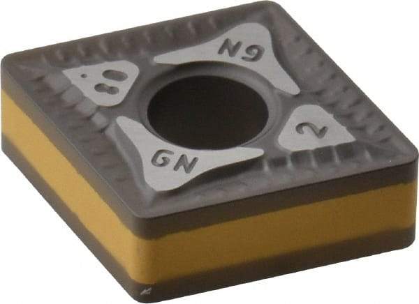 Iscar - CNMG432 GN Grade IC8250 Carbide Turning Insert - TiCN/Al2O3 Finish, 80° Diamond, 1/2" Inscr Circle, 3/16" Thick, 1/32" Corner Radius - Industrial Tool & Supply