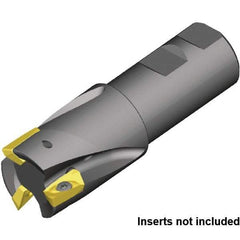 Kennametal - 25mm Cut Diam, 25mm Shank Diam, 100mm OAL, Indexable Square Shoulder End Mill - Weldon Shank, 0° Lead Angle - Industrial Tool & Supply