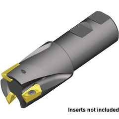 Kennametal - 40mm Cut Diam, 32mm Shank Diam, 110mm OAL, Indexable Square Shoulder End Mill - Weldon Shank, 0° Lead Angle - Industrial Tool & Supply