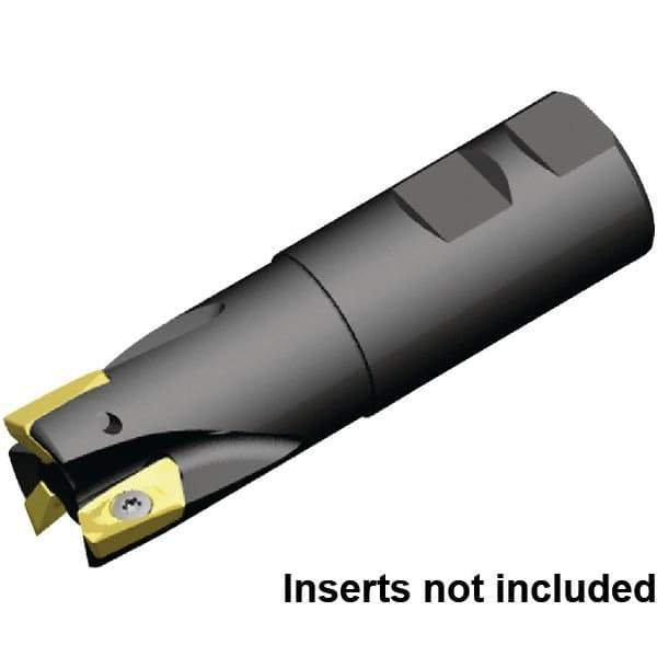 Kennametal - 32mm Cut Diam, 32mm Shank Diam, 111mm OAL, Indexable Square Shoulder End Mill - Weldon Shank, 0° Lead Angle - Industrial Tool & Supply