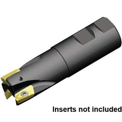 Kennametal - 32mm Cut Diam, 32mm Shank Diam, 111mm OAL, Indexable Square Shoulder End Mill - Weldon Shank, 0° Lead Angle - Industrial Tool & Supply