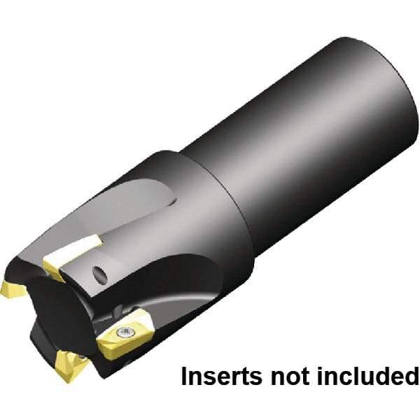 Kennametal - 25mm Cut Diam, 25mm Shank Diam, 170mm OAL, Indexable Square Shoulder End Mill - Cylindrical Shank, 0° Lead Angle - Industrial Tool & Supply