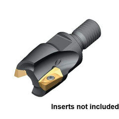 Kennametal - 20mm Cut Diam, 35mm OAL, Indexable Square Shoulder End Mill - M10 Modular Connection, 0° Lead Angle - Industrial Tool & Supply