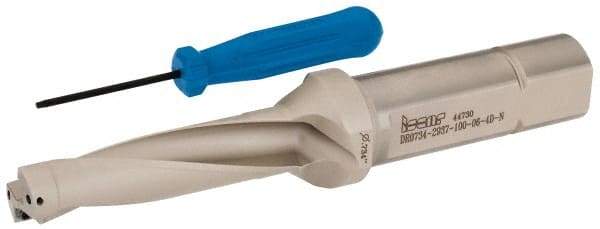 Iscar - 2.94" Max Drill Depth, 4xD, 47/64" Diam, Indexable Insert Drill - 2 Inserts, 1" Shank Diam, Straight Shank - Industrial Tool & Supply