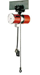 CM - 1/4 Ton Load Limit, 10' Max Height Hook Mount Air Hoist - 70 SCFM at 90 PSI, 15-1/4" Min Headroom, Pendant Control - Industrial Tool & Supply