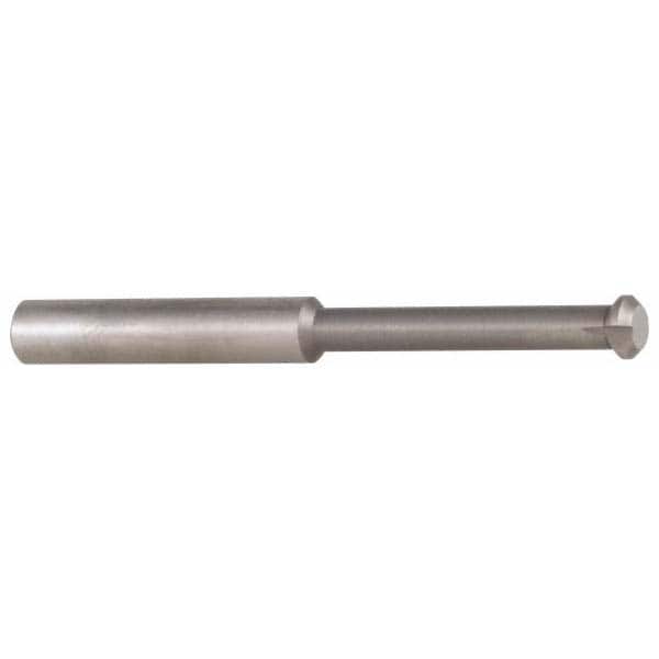 Accupro - 0.49" Cutter Head Diam, 1/32" Flat Width, 3" OAL, Solid Carbide, Single Right Hand Back Chamfer - Industrial Tool & Supply