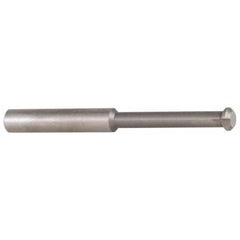 Accupro - 0.49" Cutter Head Diam, 1/32" Flat Width, 3" OAL, Solid Carbide, Single Right Hand Back Chamfer - Industrial Tool & Supply