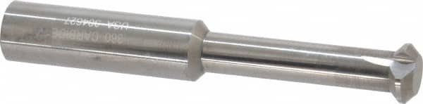 Accupro - 0.36" Cutter Head Diam, 1/32" Flat Width, 2-1/2" OAL, Solid Carbide, Single Right Hand Back Chamfer - Industrial Tool & Supply