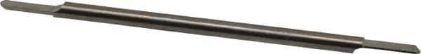 Accupro - 1/8 Inch Diameter, 3 Inch Overall Length, 3/8 Inch Split Length, Solid Carbide, Full Radius Split End Carbide Blank - Double End - Industrial Tool & Supply