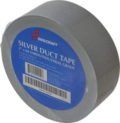 Ability One - 2" x 60 Yds Gray Duct Tape - 9 mil, Rubber Adhesive, Polyethylene Cloth Backing, Series 5640 - Industrial Tool & Supply