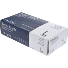 Disposable Gloves: Size Large, 4 mil, Nitrile Blue, 9″ Length