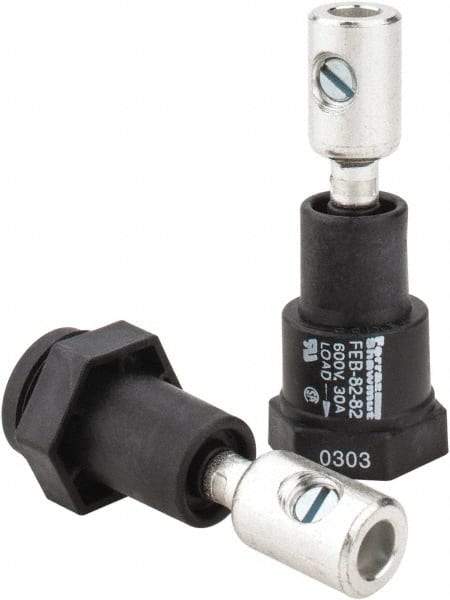 Ferraz Shawmut - 1 Pole, 600 VAC/VDC, 30 Amp, Inline Fuse Holder - Compatible with Midget Class, 1-1/2 Inch Long x 1 Inch Wide and 13/32 Inch Diameter Fuse - Industrial Tool & Supply