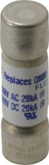Ferraz Shawmut - 1,000 VAC/VDC, 0.14 Amp, Fast-Acting Multimeter Fuse - 34.9mm OAL, 20 at AC/DC kA Rating, 10.3mm Diam - Industrial Tool & Supply