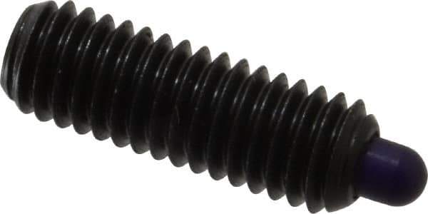 Gibraltar - 3/8-16, 1-1/8" Thread Length, 3/16" Plunger Projection, Steel Threaded Spring Plunger - 0.186" Max Plunger Diam, 1-1/8" Plunger Length, 5.5 Lb Init End Force, 14.5 Lb Final End Force, 3/16" Hex - Industrial Tool & Supply
