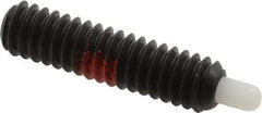Gibraltar - 1/4-20, 1" Thread Length, 3/16" Plunger Projection, Steel Threaded Spring Plunger - 0.118" Max Plunger Diam, 1" Plunger Length, 1 Lb Init End Force, 4 Lb Final End Force, 5/64" Hex - Industrial Tool & Supply