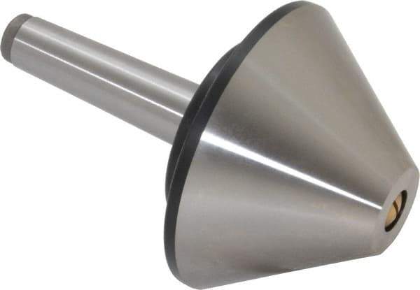 Value Collection - MT3 Taper Shank, 4.2" Head Diam Live Center - 1,200 Max RPM, 32mm Point Diam, 160mm Point Length, 800 Lb Max Workpc, Bull Nose Point - Industrial Tool & Supply