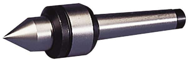 Value Collection - MT3 Taper Shank, Live Center - 2,000 Max RPM, 32mm Point Diam, 175mm Point Length, 500 Lb Max Workpc, Standard Point - Industrial Tool & Supply