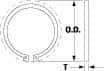 Thomson Industries - 0.078" Wide, Steel 1-1/2" External Retaining Ring - For Use with Linear Bearing SSU-24, SUPER-24, 243848 - Industrial Tool & Supply