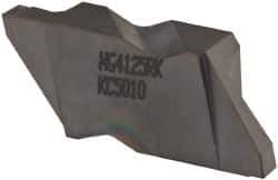 Kennametal - 4125NG K Grade KC5010, 3.18mm Cutting Width Carbide Grooving Insert - 3.81mm Max Depth of Cut, Right Hand, 0.19mm Corner Radius, TiAlN Finish - Industrial Tool & Supply