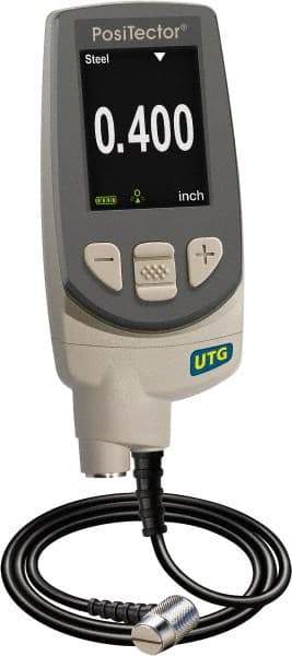 Made in USA - 0.04 to 5 Inch Measurement, 0.001 Inch Resolution Electronic Thickness Gage - Accurate to 0.001 Inches - Industrial Tool & Supply