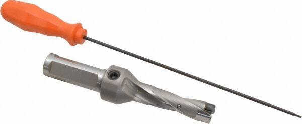 Kennametal - 15.88 to 16.38mm Diam, 3xD, 48mm Max Depth, 3/4" Shank Diam, 2.65" Flute, 139.7mm OAL, Replaceable Tip Drill - KSEM0625 Insert, 1 Seat Size, Series KSEM - Industrial Tool & Supply