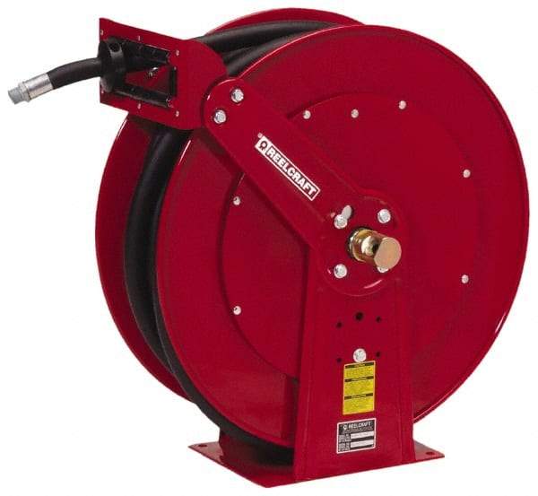 Reelcraft - 75' Spring Retractable Hose Reel - 250 psi, Hose Included - Industrial Tool & Supply