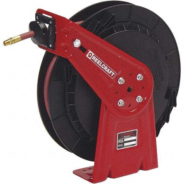 Reelcraft - 35' Spring Retractable Hose Reel - 300 psi, Hose Included - Industrial Tool & Supply