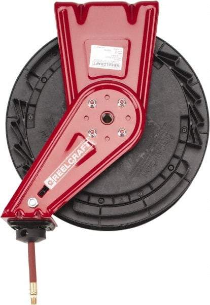 Reelcraft - 50' Spring Retractable Hose Reel - 300 psi, Hose Included - Industrial Tool & Supply