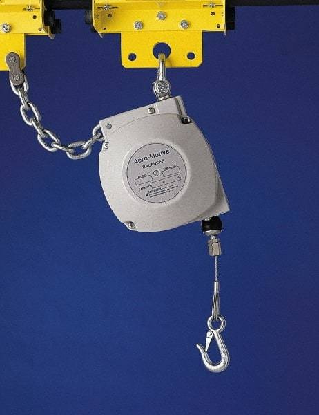 Aero-Motive - 35 Lb Load Capacity, 6.6' Travel Distance, Tool Balancer - Steel Cable, High Impact Composite Housing, Tension Adjustment, Locking Mechanism - Industrial Tool & Supply