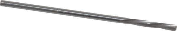 Magafor - #49 Solid Carbide 4 Flute Chucking Reamer - Spiral Flute, 0.0728" Straight Shank, 7/16" Flute Length, 1-31/32" OAL - Industrial Tool & Supply