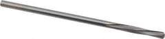 Magafor - 5/64" Solid Carbide 4 Flute Chucking Reamer - Spiral Flute, 0.078" Straight Shank, 7/16" Flute Length, 1-31/32" OAL - Industrial Tool & Supply