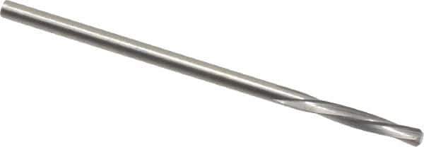 Magafor - 2.1311mm Solid Carbide 4 Flute Chucking Reamer - Spiral Flute, 0.0839" Straight Shank, 7/16" Flute Length, 1-31/32" OAL - Industrial Tool & Supply