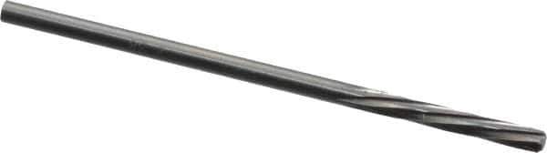 Magafor - 3/32" Solid Carbide 6 Flute Chucking Reamer - Spiral Flute, 3/32" Straight Shank, 19/32" Flute Length, 2-1/4" OAL - Industrial Tool & Supply