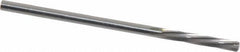 Magafor - 2.5705mm Solid Carbide 6 Flute Chucking Reamer - Spiral Flute, 0.1012" Straight Shank, 19/32" Flute Length, 2-1/4" OAL - Industrial Tool & Supply